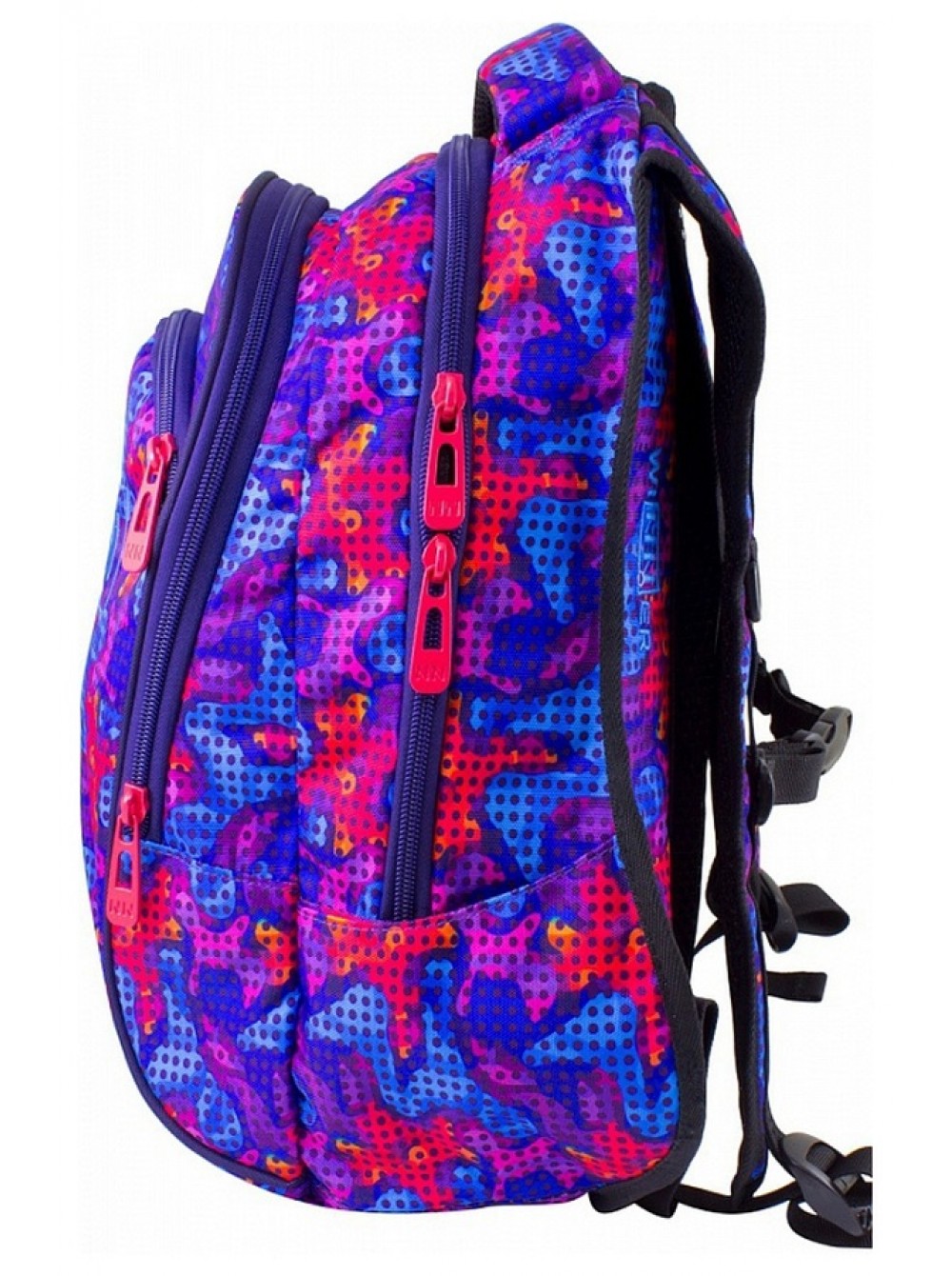 Рюкзак разноцветный с принтом  